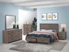 Brantford Eastern King & Queen Panel Bed Barrel Oak - California Furniture (Coachella, CA)