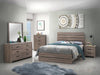 Brantford Eastern King & Queen Panel Bed Barrel Oak - California Furniture (Coachella, CA)
