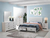 Brantford Eastern King Panel Bed Coastal White - California Furniture (Coachella, CA)
