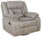 Greer Upholstered Tufted Back Glider Recliner - California Furniture (Coachella, CA)