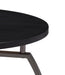 Dacre Round End Table Dark Grey and Black Nickel - California Furniture (Coachella, CA)