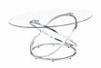 Warren 3-piece Occasional Set Chrome and Clear - California Furniture (Coachella, CA)