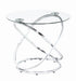 Warren 3-piece Occasional Set Chrome and Clear - California Furniture (Coachella, CA)