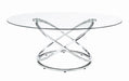 Warren 3-piece Occasional Set Chrome and Clear - California Furniture (Coachella, CA)