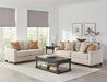 Christine Upholstered Cushion Back Loveseat Beige - California Furniture (Coachella, CA)
