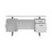 Lawtey Floating Top Office Desk White Gloss - California Furniture (Coachella, CA)