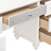 Barzini 7-drawer Vanity Desk with Lighted Mirror White - California Furniture (Coachella, CA)