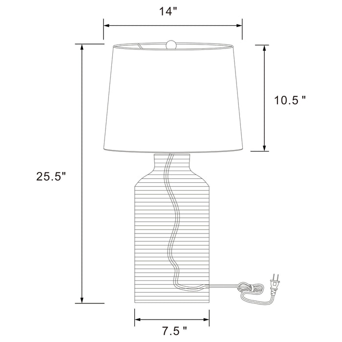 Nairobi Table Lamps - California Furniture (Coachella, CA)