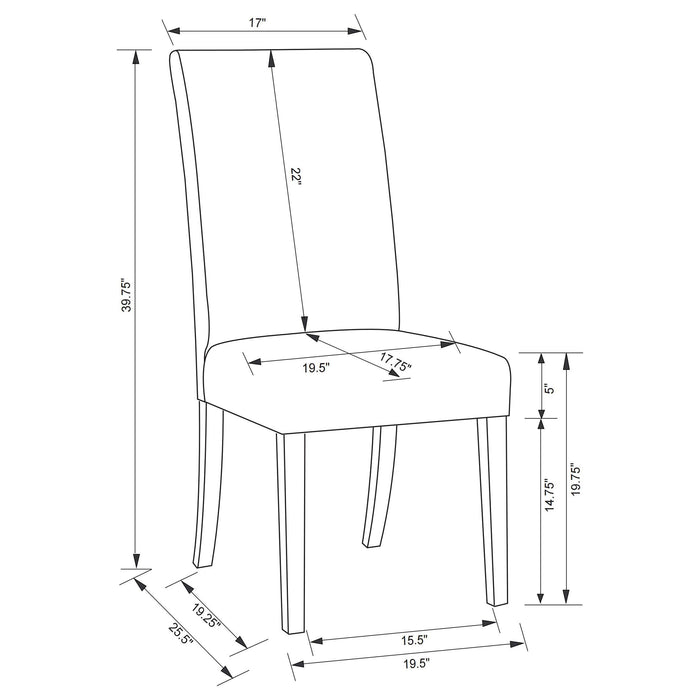 Herran Side Chairs - California Furniture (Coachella, CA)