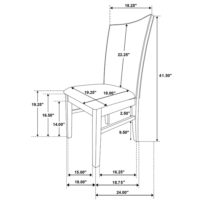 Sherwood Side Chairs - California Furniture (Coachella, CA)