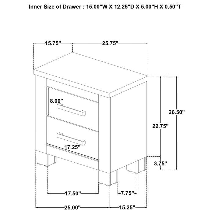Oakglen Nightstands - California Furniture (Coachella, CA)