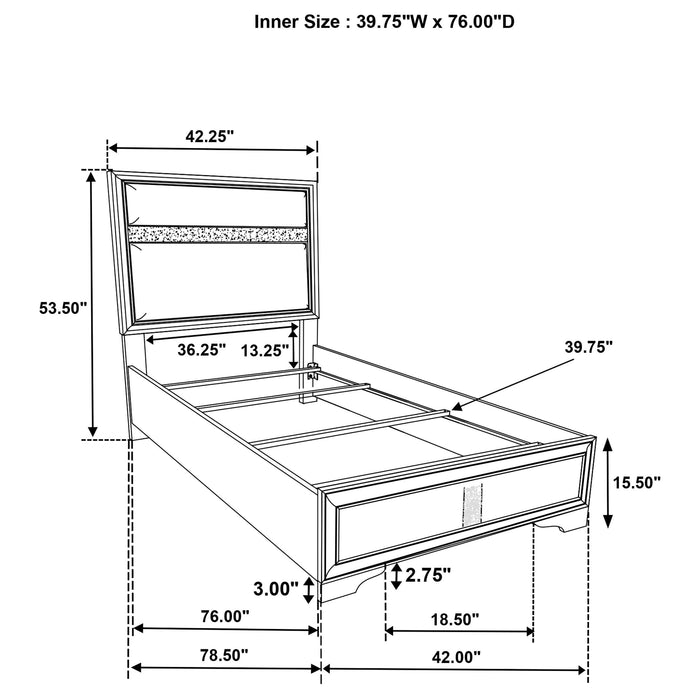 Miranda Twin Bed - California Furniture (Coachella, CA)