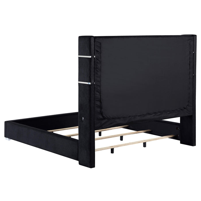 Tisdall California King, E.King & Queen Bed Grey, Black & Queen - California Furniture (Coachella, CA)