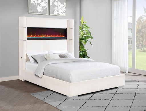 Tisdall Wingback Bed with Flame Visualizer - California Furniture (Coachella, CA)