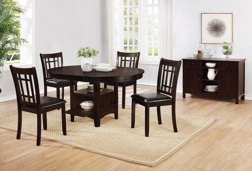 Lavon Padded Dining Side Chairs Espresso and Black (Set of 2) - California Furniture (Coachella, CA)