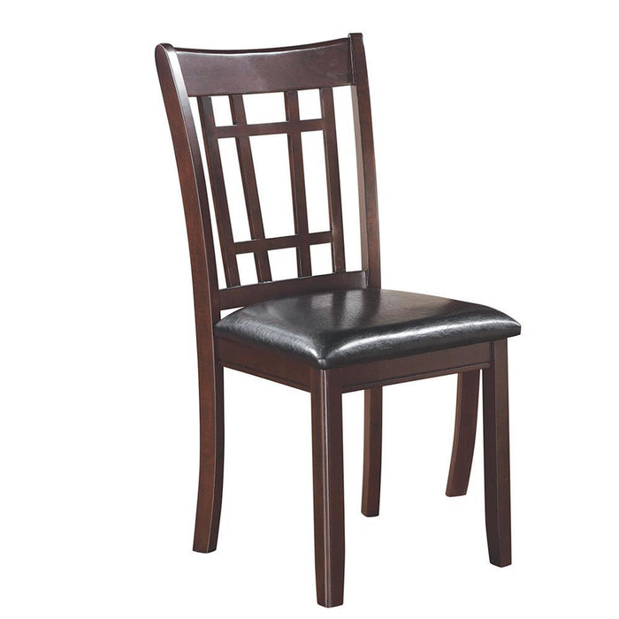 Lavon Padded Dining Side Chairs Espresso and Black (Set of 2) - California Furniture (Coachella, CA)