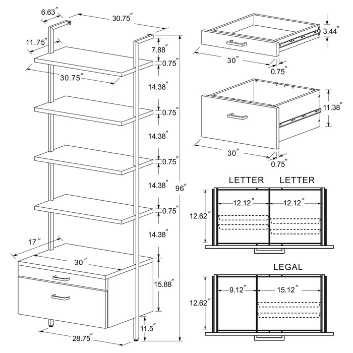 Owens Wall Shelf Set - California Furniture (Coachella, CA)