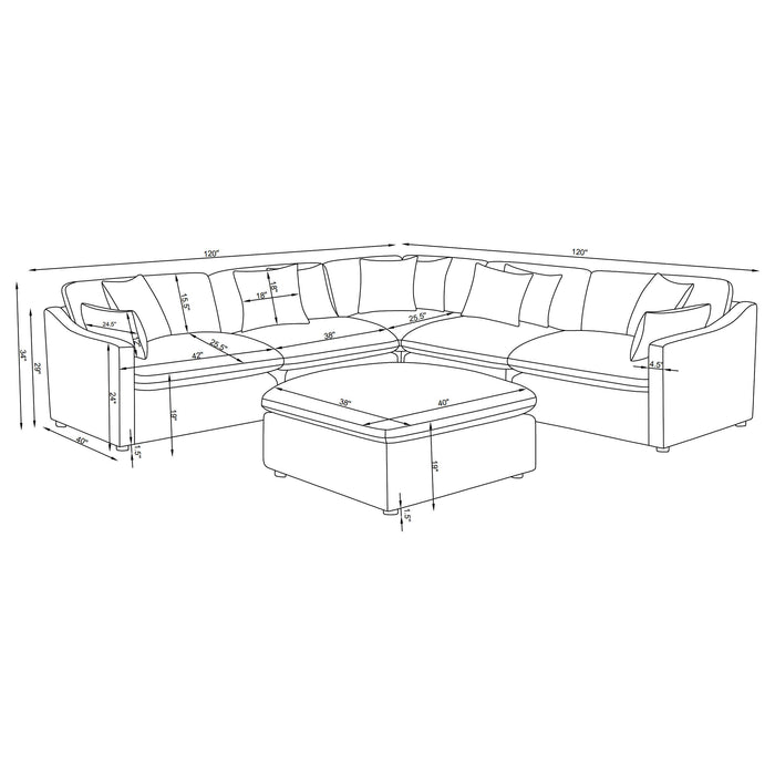 Hobson Modular Sectional Sofa - California Furniture (Coachella, CA)