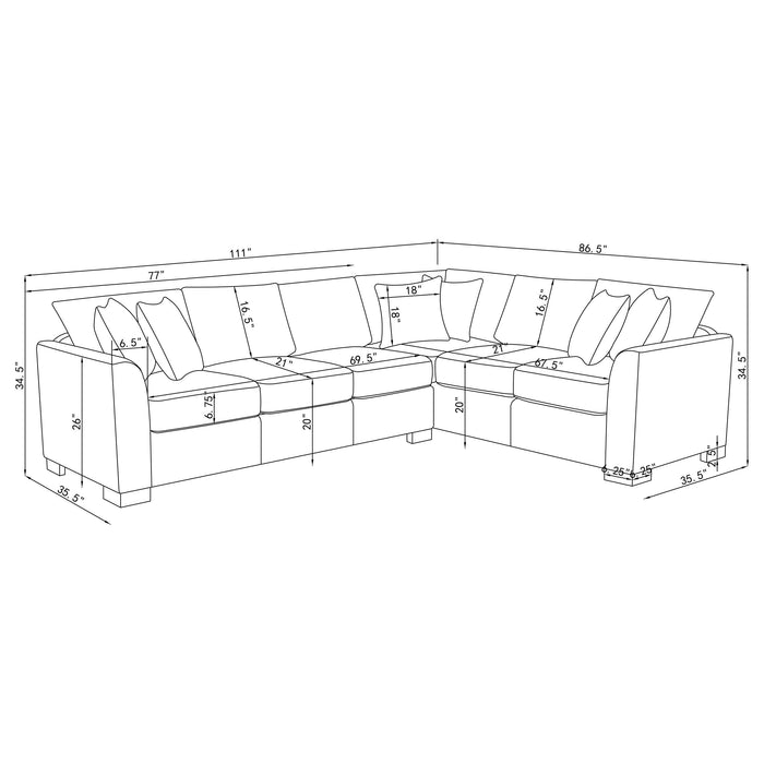 Ashford Fold-Out Sleeper Sectional Sofa - California Furniture (Coachella, CA)