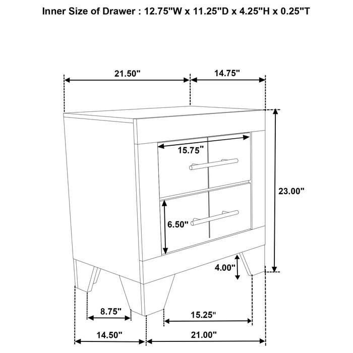 Trenton Nightstands - California Furniture (Coachella, CA)