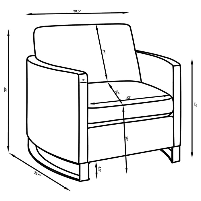 Corliss Accent Chairs - California Furniture (Coachella, CA)