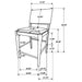 Ottowa 5 Pc Counter Height Dining Sets - California Furniture (Coachella, CA)