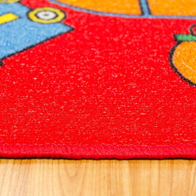 ABBEY Red & Multi 5' X 8' Area Rug - California Furniture (Coachella, CA)