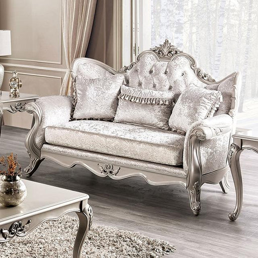 Acapulco White & Espresso Loveseat - California Furniture (Coachella, CA)