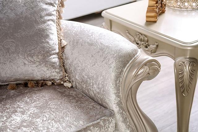 Acapulco White & Espresso Sofa - California Furniture (Coachella, CA)