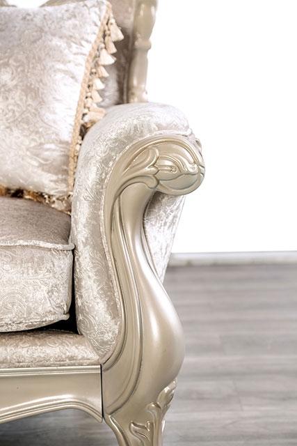 Acapulco White & Espresso Loveseat - California Furniture (Coachella, CA)