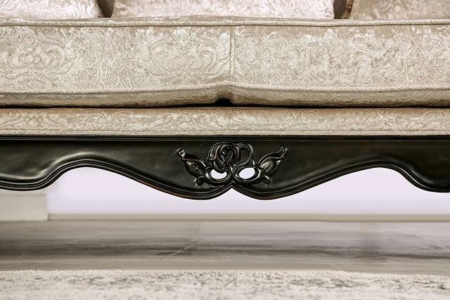 Acapulco White & Espresso Loveseat - California Furniture (Coachella, CA)