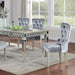 ADALIA Dining Table, Silver - California Furniture (Coachella, CA)