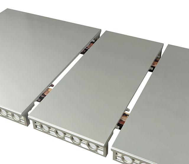 ADALIA Dining Table, Silver - California Furniture (Coachella, CA)