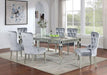 ADALIA Dining Table, Silver - California Furniture (Coachella, CA)