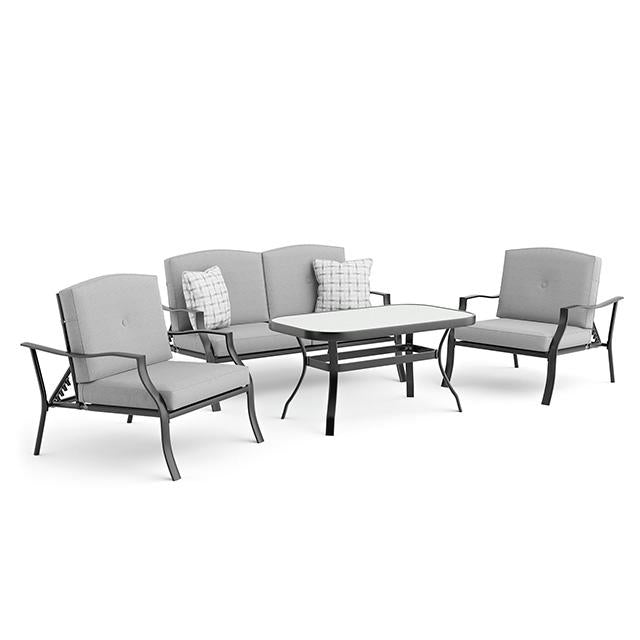 Adele 5 Pc. Conversation Set w/ Adjustable Chairs - California Furniture (Coachella, CA)