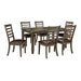 Adia 7 Pc Dinning Table Set Grey & Brown - California Furniture (Coachella, CA)