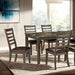 Adia 7 Pc Dinning Table Set Grey & Brown - California Furniture (Coachella, CA)