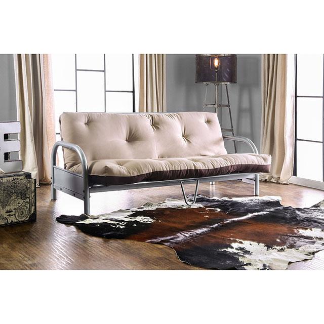 Aksel Black/Red Futon Mattress, Black, Red & Gray - California Furniture (Coachella, CA)