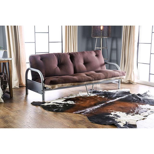 Aksel Black/Red Futon Mattress, Black, Red & Gray - California Furniture (Coachella, CA)