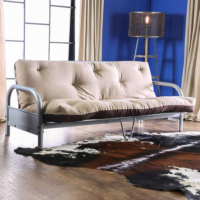 Aksel Black/Red Futon Mattress, Black, Red & Gray - California Furniture (Coachella, CA)