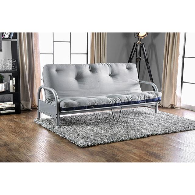 Aksel Black/Red Futon Mattress, Black, Red & Gray - California Furniture (Coachella, CA)