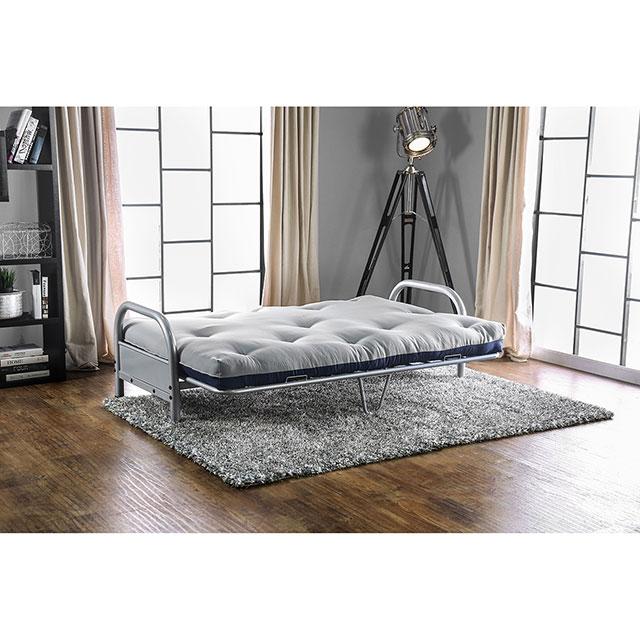 Aksel Black/Red Futon Mattress, Black, Red & Gray - California Furniture (Coachella, CA)