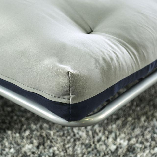 Aksel Black/Red Futon Mattress, Black, Red & Gray - California Furniture (Coachella, CA)