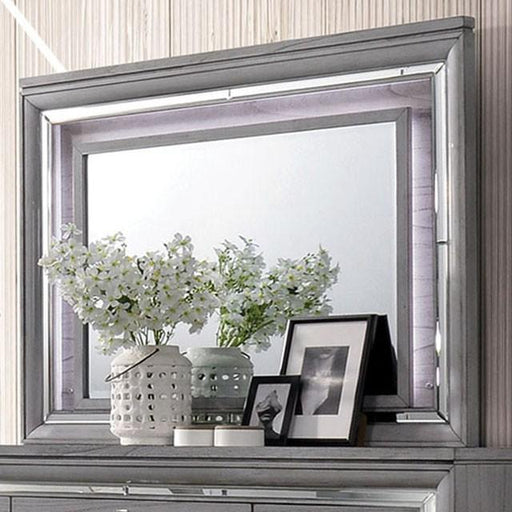 Alanis Light Gray Mirror - California Furniture (Coachella, CA)