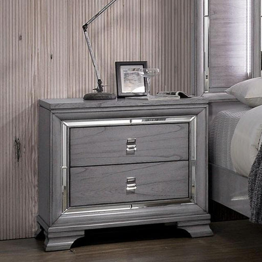 Alanis Light Gray Night Stand - California Furniture (Coachella, CA)
