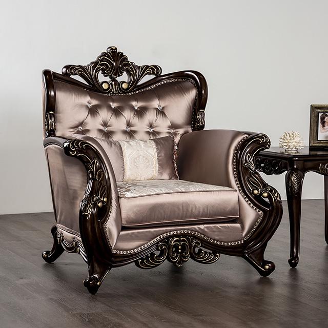 Albacete Chair Cherry & Campage - California Furniture (Coachella, CA)