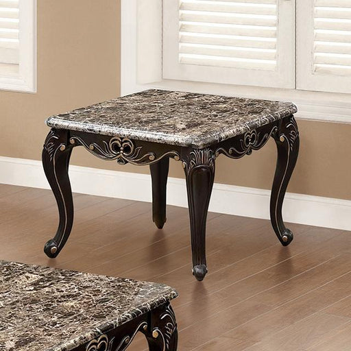 Albacete End Table Walnut & Campage - California Furniture (Coachella, CA)