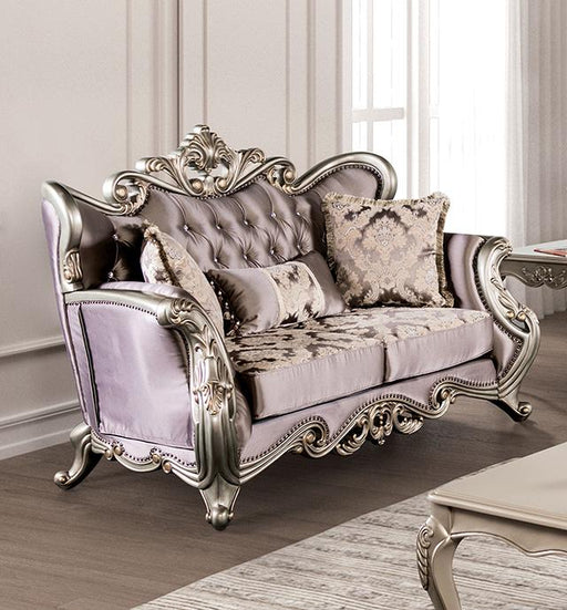 Albacete Loveseat Campage & Walnut - California Furniture (Coachella, CA)