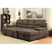 ALCESTER Brown & Gray Sectional w/ Sleeper, Ash - California Furniture (Coachella, CA)