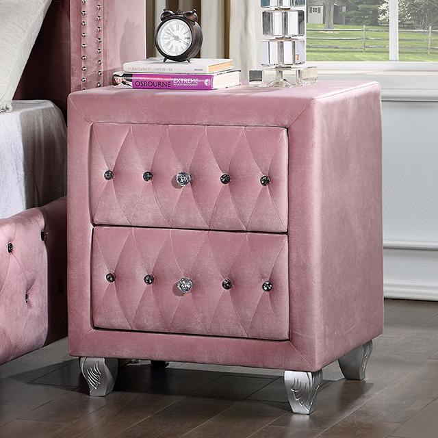 ZOHAR Night Stand, Pink - California Furniture (Coachella, CA)